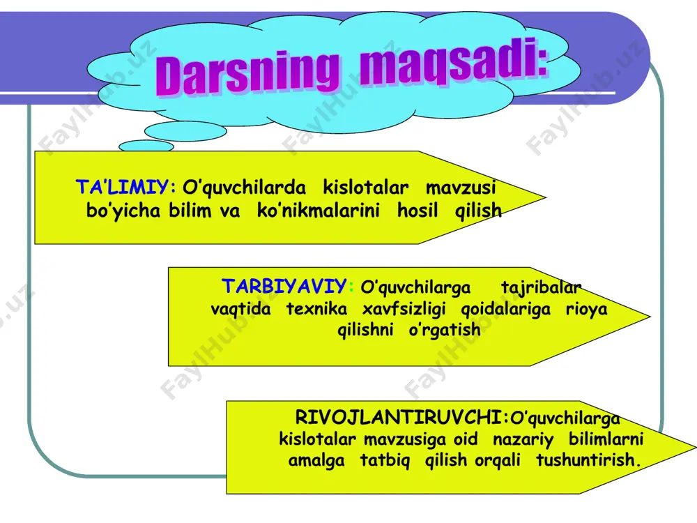 "kislotalar tarkibi, tuzilishi va nomlanishi" mavzusida ochiq dars ishlanmasi - Page 4