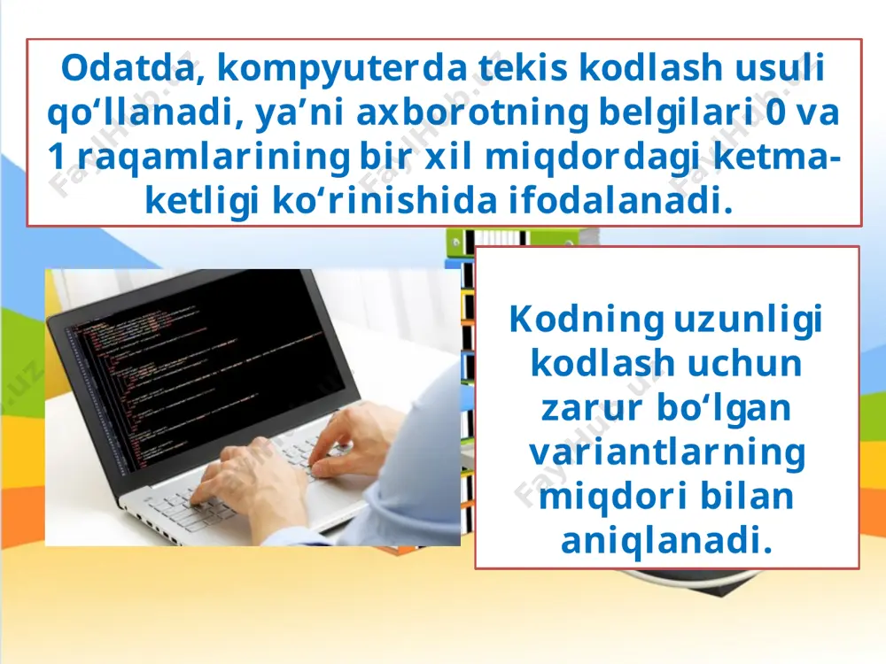 axborotlarning kompyuterda tasvirlanishi 7-sinf - Page 5