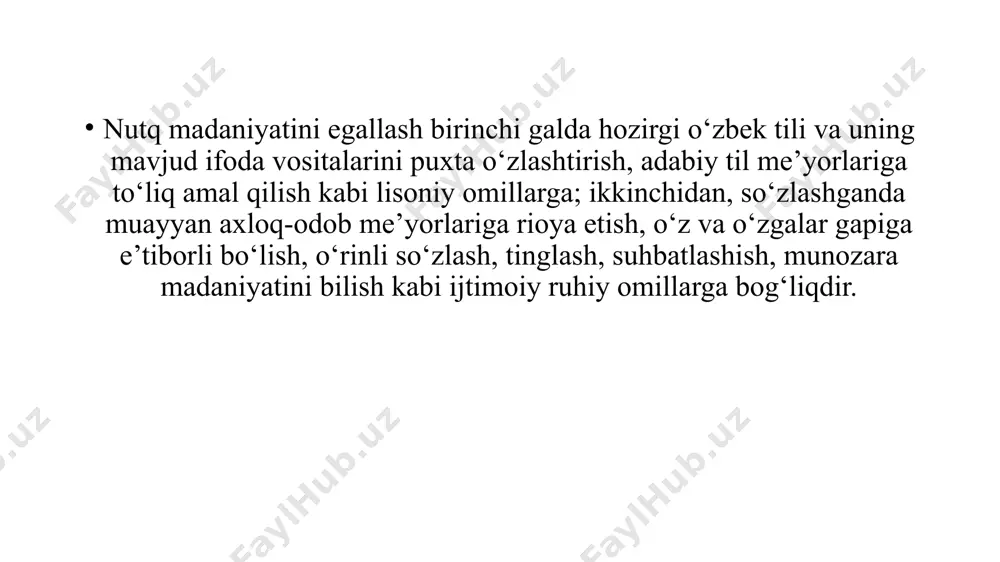 kor bo'lib qolmas eding yoki sening bu jimliging tufayli kimgadir zarar ham yetmas edi. sen … ahamiyatsiz bo'lgan behuda narsalar haqida birovga savol berishing ham til ofatlaridandir. avvalo, bu behuda savoling bilan o’zingn … vaqting … qolaversa, javob berish … majbur qilingan do'sting … vaqti … zoye qilyapsan. yo'lda ko'rib qolgan tanishing … : qayer … kelyapsan? - deb so'rashing ham shunga o'xshaydi. balki uning qayer … kelayotgani … aytmaslikka uzri bordir. agar sen … yoqmaydigan joydan kelayotgan bo'lsa, eshitib ozorlanasan, tanishingni ham uyatli hol … qo'yasan. agar to'g'risi … aytmasa, u yolg'on … aralashib, bunga sen sababchi bo'lasan. abu homid g'azzoliy, “til ofatlari” kitobi 1. n.mahmudov, a.rafiyev, i.yo‘ldoshev. nutq madaniyati va davlat tilida ish yuritish. t. cho‘lpon nomidagi nashriyot-matbaa ijodiy uyi– 2013. 2. r.rasulov, q.mo‘ydinov. nutq madaniyati va notiqlik san’ati. toshkent-2015. 3. m.aminov, a.madvaliyev, n.mahkamov, n.mahmudov, y.odilov. davlat tilida ish yuritish. t. “o‘zbekiston nashriyoti” - 2020. 4. z.m.jo‘rayev. zamonaviy …