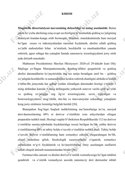 qishloq xo'jaligi mahsulotlari — DOCX