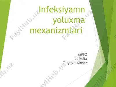 infeksiyanın yoluxma mexanizmləri — PPTX