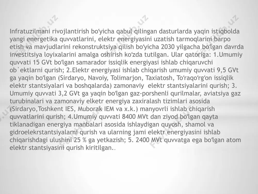 o‘zbekiston energetikasining rivojlanish tarixi va kelajagi - Page 4