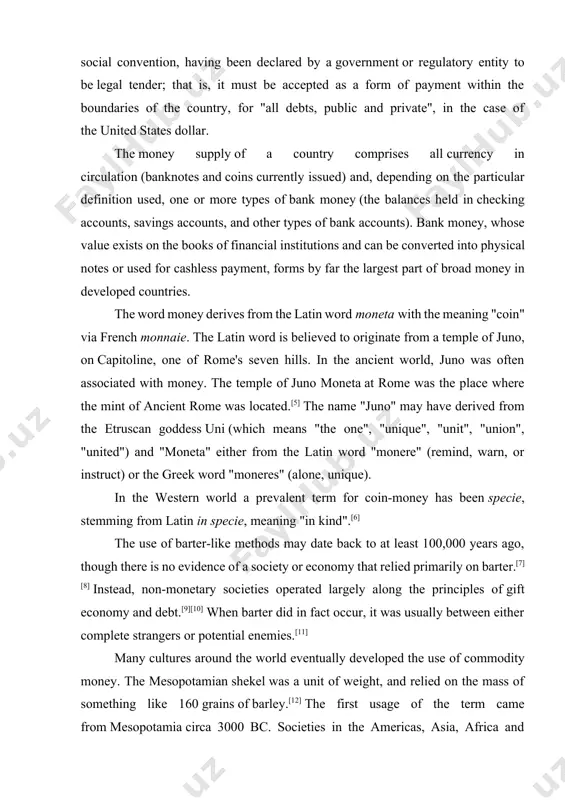 [10] when barter did in fact occur, it was usually between either complete strangers or potential enemies.[11] many cultures around the world eventually developed the use of commodity money. the mesopotamian shekel was a unit of weight, and relied on the mass of something like 160 grains of barley.[12] the first usage of the term came from mesopotamia circa 3000 bc. societies in the americas, asia, africa and australia used shell money—often, the shells of the cowry (cypraea moneta l. or c. annulus l.). according to herodotus, the lydians were the first people to introduce the use of gold and silver coins.[13] it is thought by modern scholars that these first stamped coins were minted around 650 to 600 bc.[14] song dynasty jiaozi, the world's earliest paper money the system of commodity money eventually evolved into a system of representative money.[citation needed] this occurred because gold and silver merchants or …