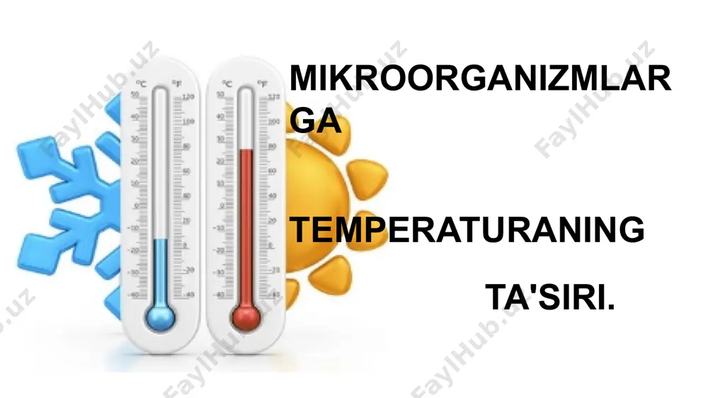 lopin va taman ma'lumotlariga ko'ra ko'pchilik bakteriyalar bir necha ming atmosfera bosimga chidashi mumkin. laboratoriyada olib borilgan tekshirishlardan tashqari, tabiatdan ham baʼzi misollarni keltirish mumkin , bu misollar ham bakteriyalarning bosimga nisbatan chidamliligini ko'rsatadi. masalan bakteriyalar dengizning 9 kilametir chuqurligidan ham topilgan,bu yerda bosim 900 atm ga yaqin. bakteriyalarning har xil turlari mexanik tebranishlarga turlicha munosabatda boʻladi. agar mexanik tebranishlar kuchli va tez-tez boʻlib tursa bakteriyalarni nobud qilishi mumkin agar ular kuchsiz va kam takrorlansa bunda hatto bakteriyalarning rivojlanishini tezlashtiradi. mexanik tebranishlarni yaxshi sezuvchi bakteriyalardan vas megatheriumni va mana shunday taʼsirga chidamli boʻlgan turlardan esa pseudomonos fluoressensni koʻrsatish mumkin. umuman tabiiy sharoitda oqava suvlarda yashovchi harakatchan bakteriyalar bunday omillarga ancha chidamli bo'ladi. thanks image1.jpeg image2.jpeg image3.jpeg image4.jpeg image5.jpeg image6.jpeg image7.jpeg image8.jpeg image9.jpeg image10.jpeg image11.jpeg image12.png
