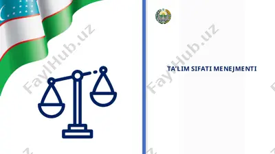 ta’lim sifati menejmenti — PPTX