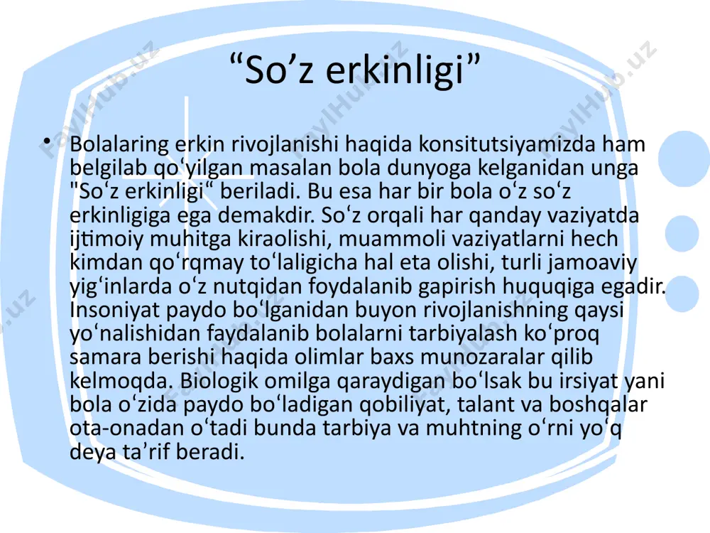 bola shaxsining rivojlanish omillari - Page 5