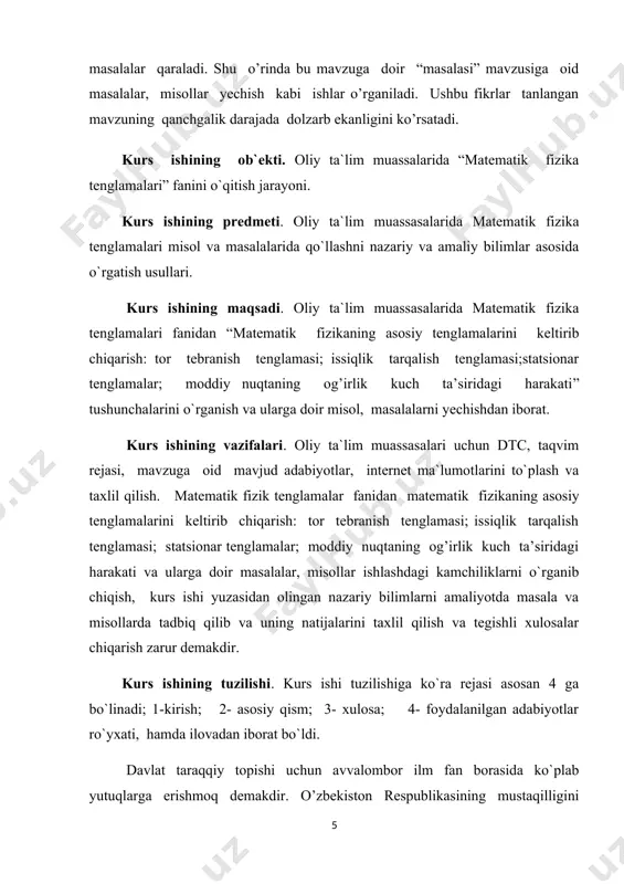 ga yetishi uchun zarur barcha imkoniyat va sharoitlarni yaratishni o`z oldimizga maqsad qilib qo`yganmiz. ixtiyoriy hadli qatorlar va ularning yaqinlashish alomatlarining muhim tushunchalaridan biri bo’lib, ularning klassifikatsiyasi o’rganiladi. ularning klassifikatsiyasi, yaqinlashuvchi va uzoqlashuvchi qatorlarning qoldiq hadlari o’rganiladi. ixtiyoriy hadli qatorlarning turli sohalarida keng qo’llaniladi. funksional qatorlar ba’zi bir funksiyalarning qiymatlarini hisoblashda to’g’ridan-to’g’ri hisoblab bo’lmaganligi uchun, ularni funksional qatorga yoyib hisoblanadi. asosan har qanday elementlar funksiyaning qiymatlarini hisoblashda albatta qatorlar yordamida hisoblanadi. bunga misol hozirgi kecha kunduzda hisoblash matematikasida kompyuterlarda funksiya qiymatlarini qatorga yoyib hisoblanadi. shuning uchun qatorlar mavzusi dolzarb hisoblanadi. yoshlarni bilimli qilib tarbiyalash yurtimiz oldida turgan ulkan vazifalardan biridir. o`zbekiston respublikasi mustaqil huquqiy demokratik davlat, erkin fuqarolik jamiyat qurish yo`lida ulkan ishlar olib borish, inson mohiyatining yangidan ochishga uni o`zligini anglashga, imkoniyatlarni ro`yobga chiqarishga va ma`naviy intelektual, aqliy amaliy rivojlanishga yangi shart sharoit yaratib berishdi. ta`limning fan va ishlab chiqarish bilan integratsiyasi mexanizmlarini rivojlantirish, uni amaliyotga joriy etish o`qishni …