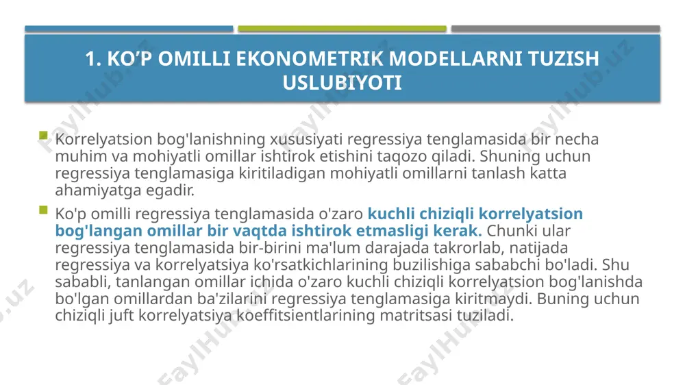 ko’p omilli ekonometrik tahlil - Page 5