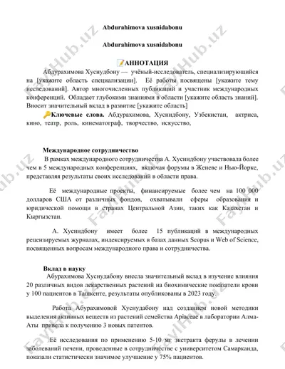 abdurahimova xusnidabonu — DOCX