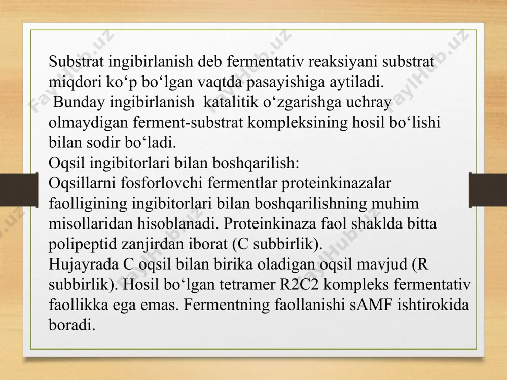oqsıllarga ıngıbıtor va faollantıruvchı moddalar ta’sıri - Page 5
