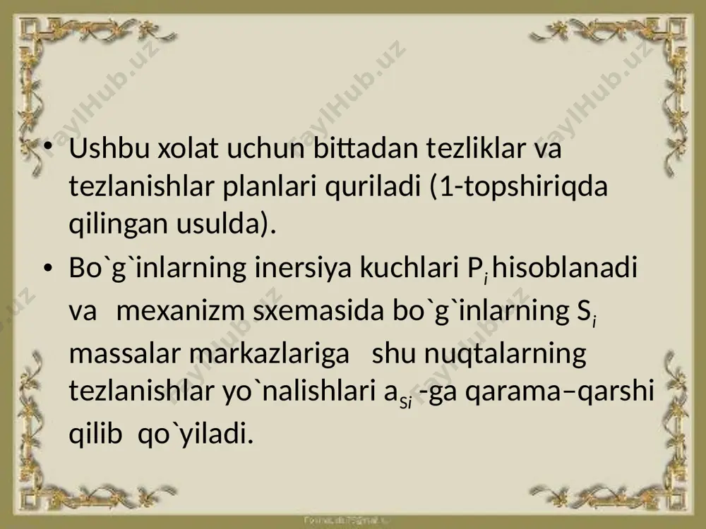 mexanizmlarning turli vaziyat planlarini turish va nuqtalarning trayektoriyasini topishni o`rganish - Page 4