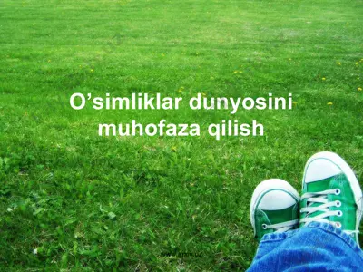 o’simliklar dunyosini muhofaza qilish — PPT