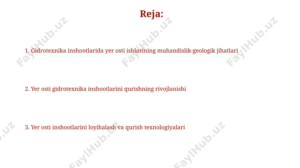gidrotexnika qurilishida yer osti ishlarini rivojlantirish - Page 2