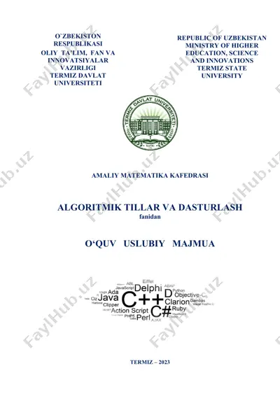 o‘quv uslubiy majmua — DOC