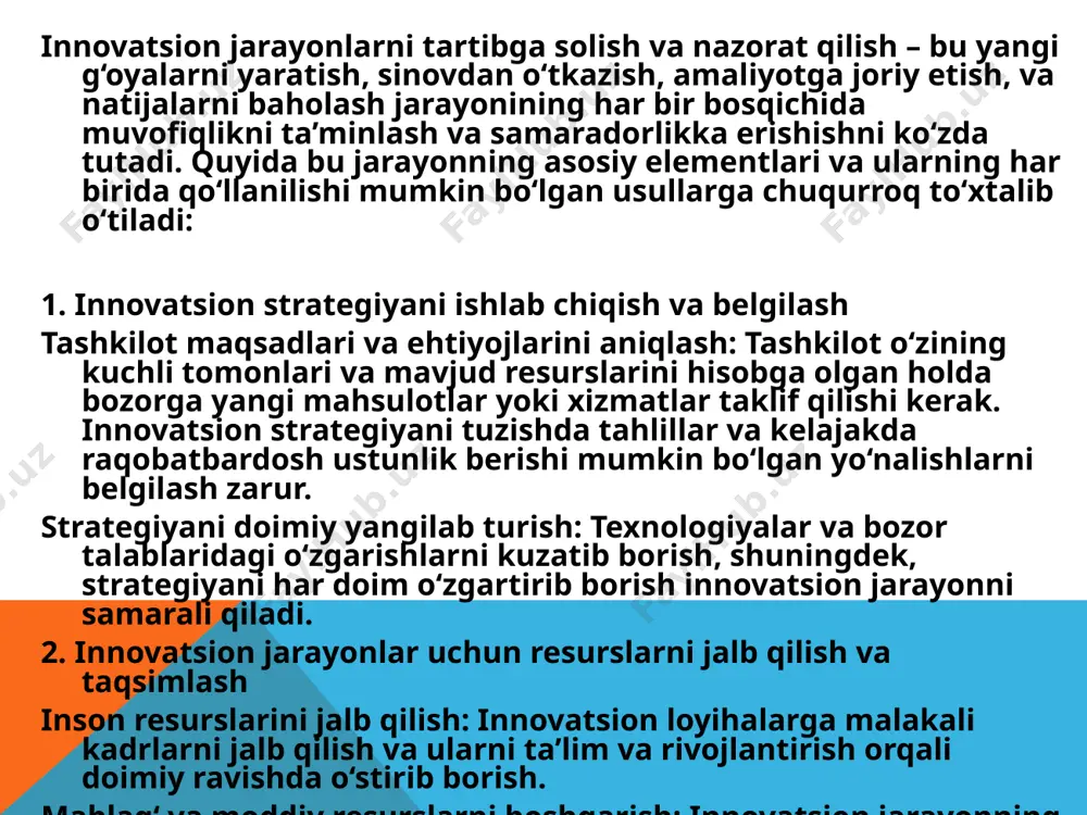 innovatsion jarayonlarni nazorat qilish va tartibga solish - Page 4