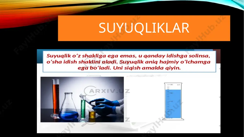 6-sinf “tabiiy fanlar” mavzusida suyuqliklar slaydi - Page 2