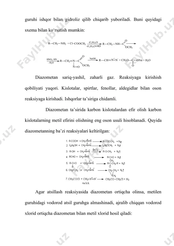 alifatik diazobirikmalar - Page 5