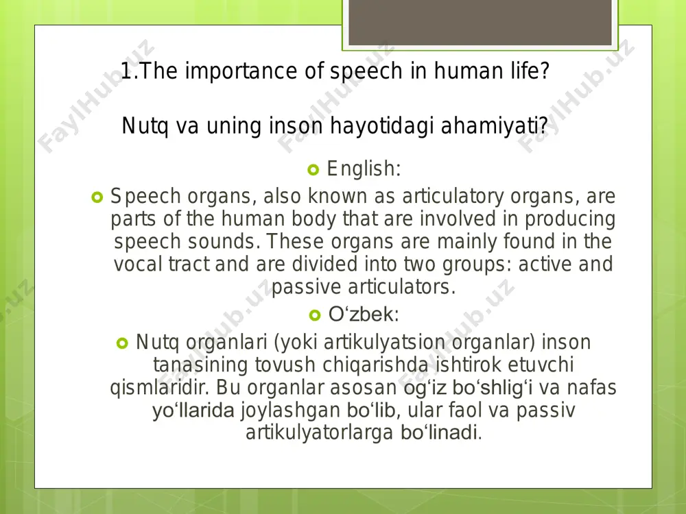 speech organs and their functions - Page 3