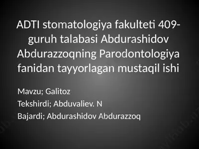 galitoz — PPTX