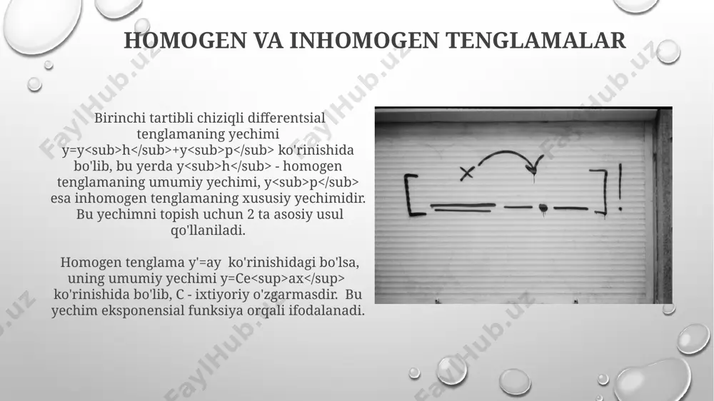 chiziqli birinchi tartibli differensial tenglamalar - Page 5