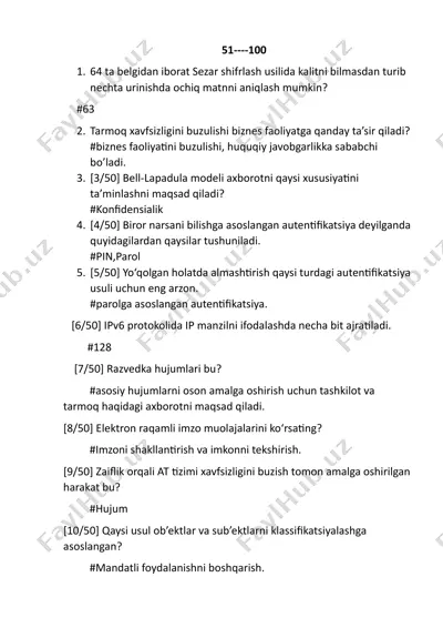 sezar shifrlash usuli — DOCX
