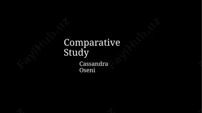 comparative study — PPT