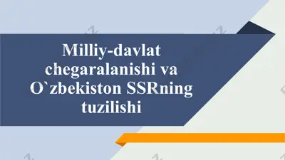 o`zbekiston ssrning tuzilishi — PDF