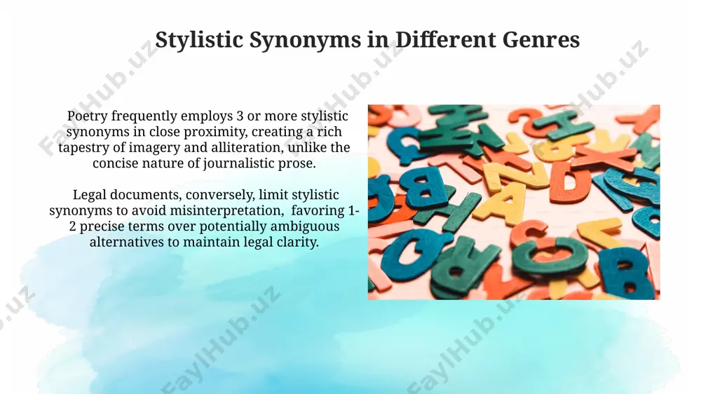 stylistic synonyms and their use in artistic speech - Page 3