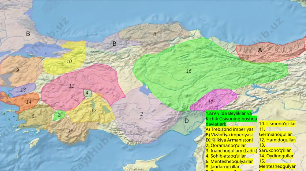 tiyorida arzimagan miqdorda harbiy kuchlar, 10 mingdan kamroq kishi boʻlib, bu kuchlar ham yollangan askarlardan, koʻproq genuyaliklardan tashkil topgan edi. muhammadning 200 ming askari boʻlib, uning 15 mingini tanlangan yanichorlar tashkil qilardi. 1453-yilga kelib vizantiya ixtiyorida qolgan hududlar. konstantinopol qamali ikki oycha davom etdi. qamalda qolganlar dengiz orqali bir oz vaqt madad qoʻshinlari, qurol-yarogʻ va oziqovqat olib turdilar. konstantinopolni quruqlikdan ham, dengizdai ham oʻrab olish uchun. qamal yorib o’tilde va imperator konstantin oʻldirildi, shahar himoyachilarining koʻpchiligi qirib tashlandi. istilochilar vizantiya poytaxtini bearmon taladilar. konstantinopolni turkiya imperiyasining poytaxti qilishga qaror berilgani uchun, sulton shahar binolariga ziyon-zaxmat yetkazilmasin, deb buyruq berdi. yustinian zamonidan qolgan mashhur yodgorlik, ya’ni “avliyo sofiya” sobori saqlab qoldirildi, lekin keyin u «ayo sofiya» nomi ostida sultonning asosiy masjidiga aylantirildi. konstantinopol yangi nom – istambul nomini oldi konstantinopol qamali konstantinopol qamali. venetsiyalik nomalum rassom. rasmda usmonlilar imperiyasi bayrog’i, genuya kemalarini ko’rish mumkin. image3.png image4.jpg image5.png image6.png image7.jpg image8.jpg image9.png …