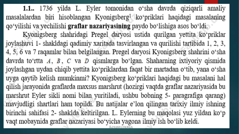 1-ma’ruza. graflar nazariyasi elementlari va o‘tkazish algoritmlari - Page 2