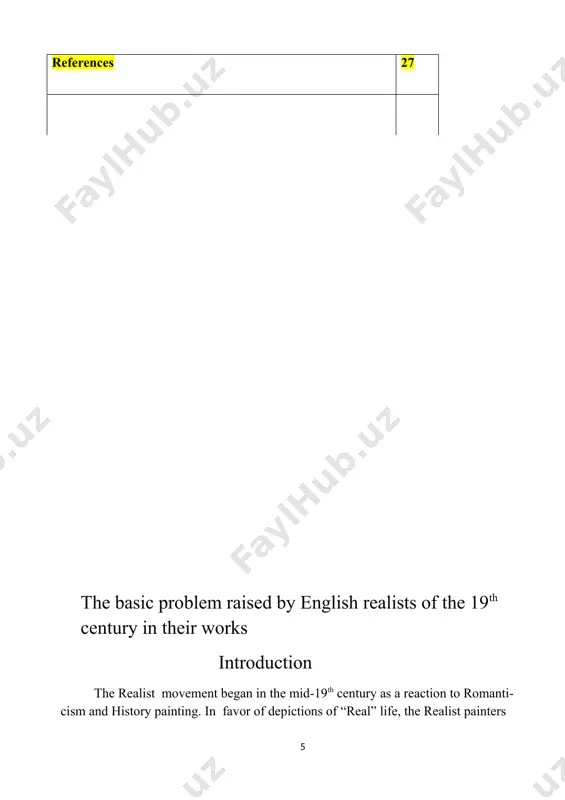 s an important and highly relevant question from the readers: how do we know that pip`s descriptions and thoughts are accurate representation of reality? the honest answer is that we simply do not, and this kind of ambiguity leads to very interesting discussions about victorian realism. the aim of my course paper is the basic problems raised by english realists of the 19th century in their works. to teach the aim i put forward the following tasks: · to study realistic genre · to investigate writers novels · to analyze dicken`s works · to consider about problem english realists the subject of my course paper is the basic problems raised by english realists of the 19th century in their works. the object of my course paper is writers of the 19th century and their works. the course paper includes introduction, main part , conclusion and list of references. the main …