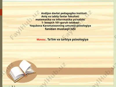 andijondavlatpedagogikainstituti — PPTX