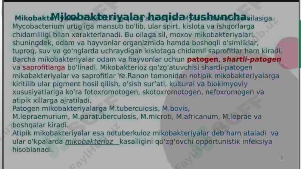 atipik mikobakteriyalar va ularni amaliyotdagi ahamiyati - Page 5