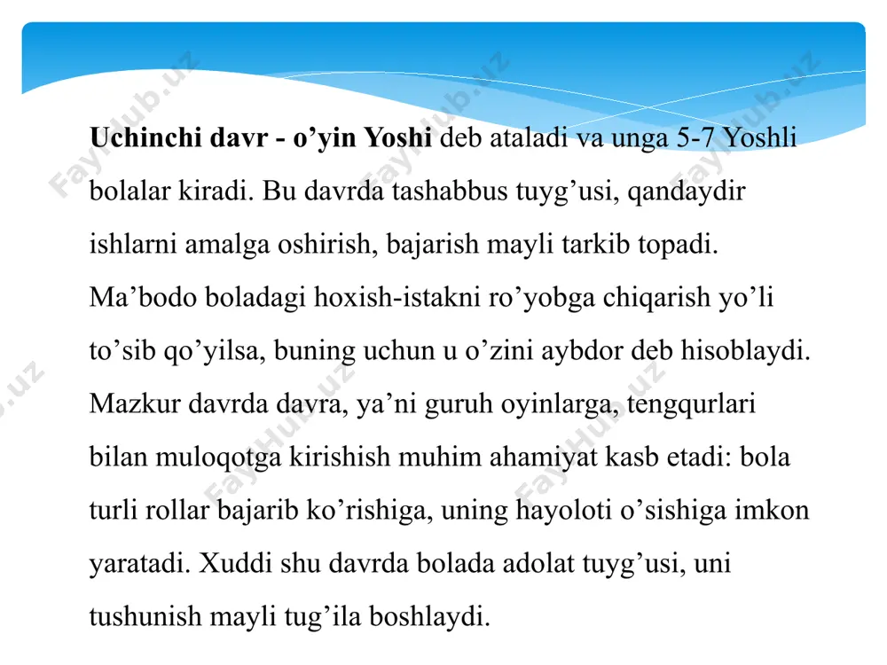 yosh davrlarini tabaqalash nazariyasi - Page 5