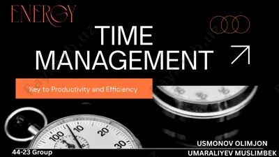 time management — PPTX