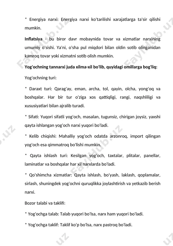 da. tsementning tan narxi turli xil omillarga bog'liq va juda xilma-xil bo'lishi mumkin. quyidagi omillar tsementning narxini belgilashda asosiy rol o'ynaydi: 1. tsement turi: * portlend tsement: eng keng tarqalgan tsement turi, arzonroq bo'ladi. * tez qotuvchi tsement: qisqa vaqt ichida qotadigan tsement turi, odatda qimmatroq. * suv o'tkazmaydigan tsement: suv o'tkazmaydigan xususiyatlarga ega bo'lgan tsement, narxi yuqoriroq. * sovuqqa chidamli tsement: sovuq haroratga chidamli bo'lgan tsement, narxi yuqoriroq. * rangli tsement: turli xil ranglarga bo'yalgan tsement, narxi yuqoriroq. 2. sifat: * yaxshi sifatli tsement: yuqori sifatli tsement ko'proq materiallar va texnologiyalarni talab qiladi, shuning uchun narxi ham yuqoriroq. 3. miqdori: * katta hajmli buyurtmalar: katta miqdorda tsement sotib olish narxning pastroq bo'lishiga olib kelishi mumkin. * kichik hajmli buyurtmalar: kichik miqdorda tsement sotib olish narxning yuqori bo'lishiga olib kelishi mumkin. 4. joylashuvi: * shahar: shahar hududida tsementning narxi yuqori bo'lishi mumkin, chunki transport xarajatlari va talab yuqori. * qishloq …