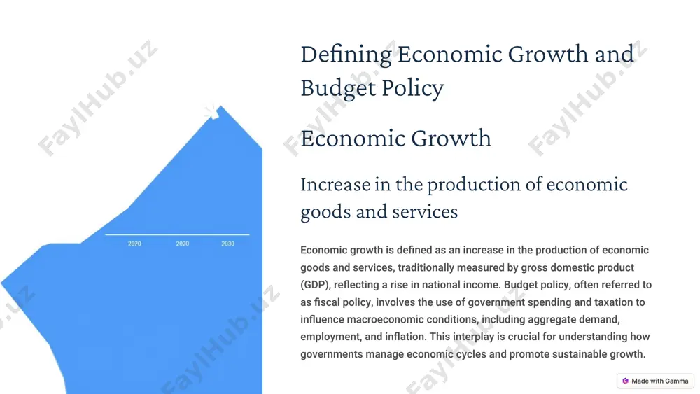 s and debt levels. uncertainty factors: deloitte highlights uncertainty, with potential tariff increases and tax cut extensions affecting growth, expecting 2.4% real gdp growth in 2025 before slowing, reflecting fiscal policy’s role in trade and investment. global fiscal dynamics: the uk’s office for budget responsibility forecasts cpi inflation rising to 3.2% in 2025, with interest rate expectations impacting growth. for 2025, fiscal policy's impact is evident in u.s. projections. the cbo notes slower economic growth at 1.9% real gdp growth (q4/q4), with inflation at 2.2% and unemployment at 4.3%, influenced by fiscal measures and debt levels. 9 challenges and the future outlook for fiscal policy fiscal policy can exacerbate inequality, with expansionary measures benefiting certain groups more, such as through tax cuts favoring higher earners. the growing u.s. debt, projected to reach 200% of gdp by 2047 if unaddressed, poses risks to fiscal management, potentially affecting households through higher interest …