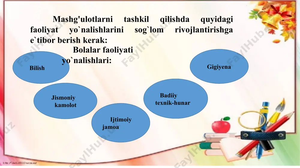 kar bolalar maktab internatida o'quv ishlarida tabiatshunoslik faoliyati - Page 5
