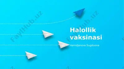 halollik vaksinasi — PPTX