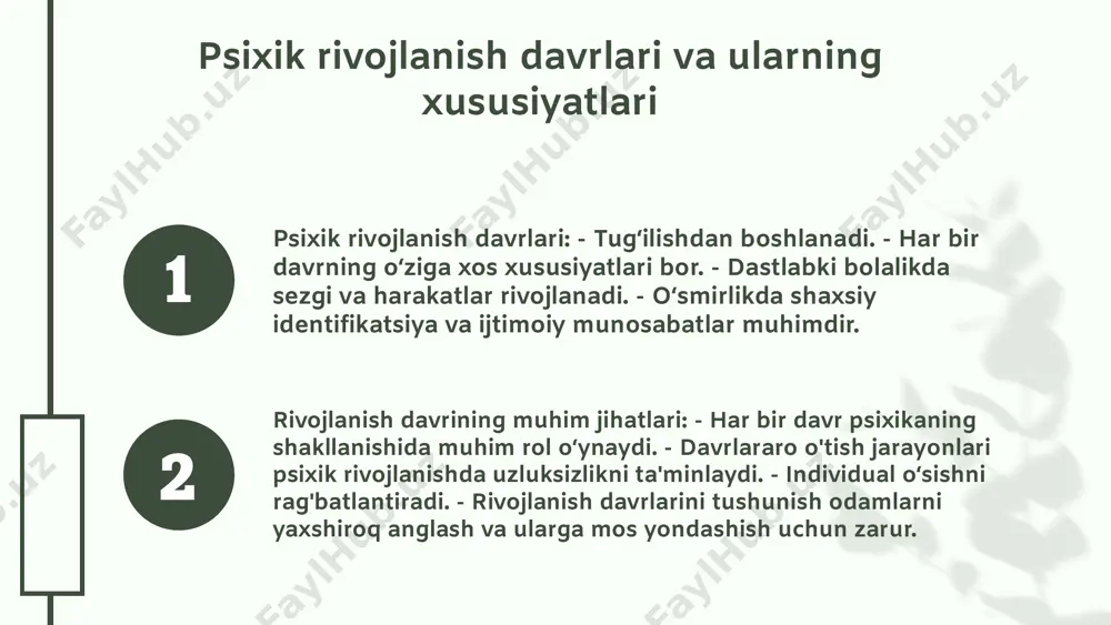 psixik rivojlanish va uni davrlashtirish muommosi - Page 4