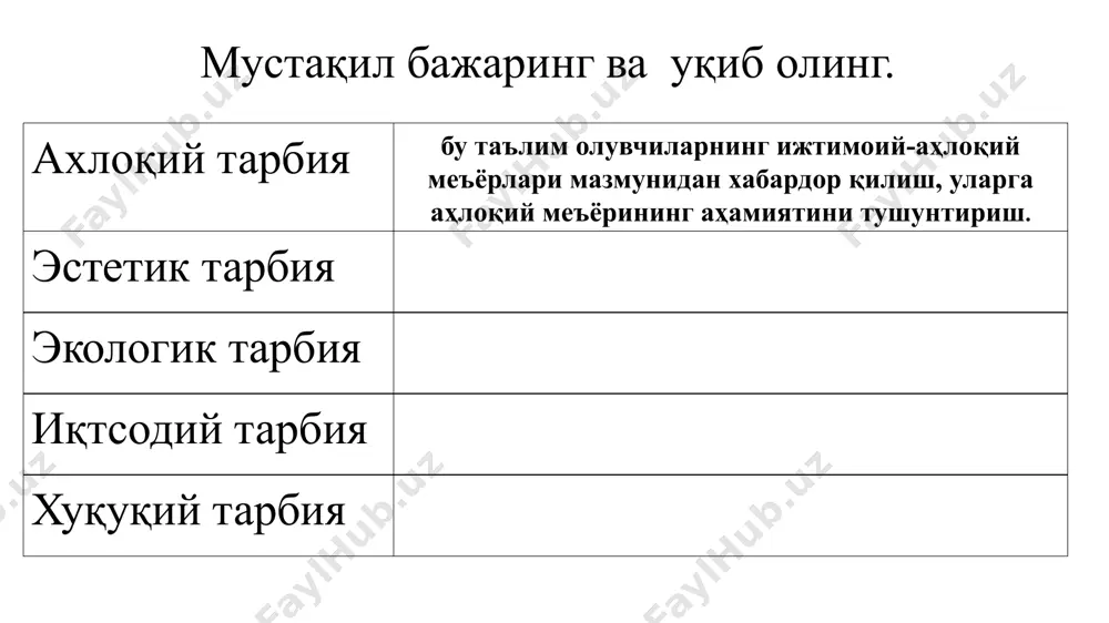 тарбиявий ишлар учун мавзулар - Page 5