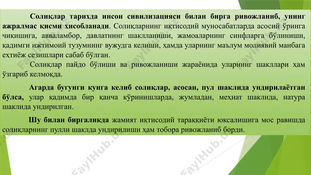 soliqlar va soliq solish - Page 4
