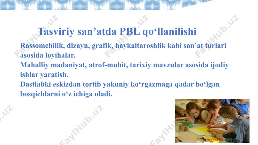 tasviriy san’at darslarida loyihaga asoslangan ta’lim - Page 4