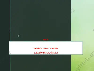 badiiy tahlil — PPTX