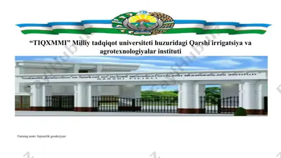 gorizontal va vertikal burchaklarni o‘lchash — PPTX