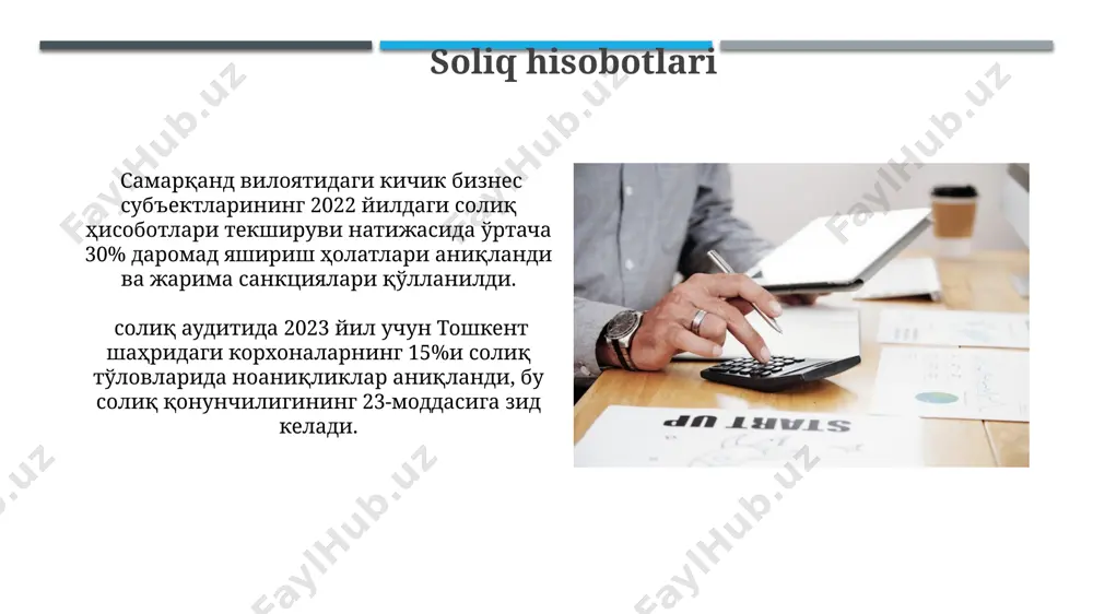 yer osti soliqlar auditi - Page 5