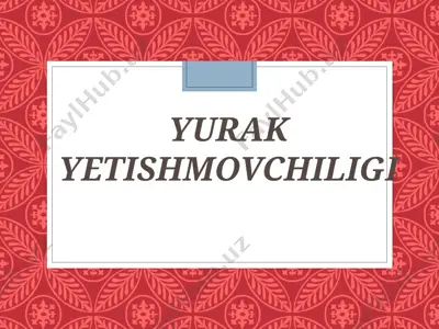 yurak yetishmovchiligi — PPT