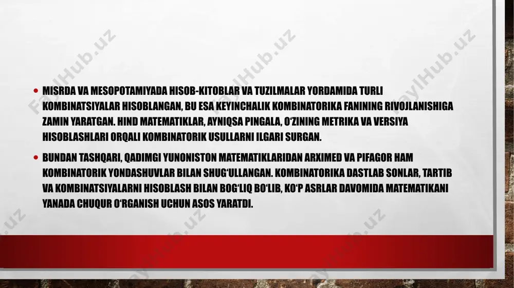 kombinatorika fanining tarixi - Page 4