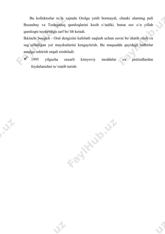 ekologik muammolarini hal etish chora tadbirlari - Page 4