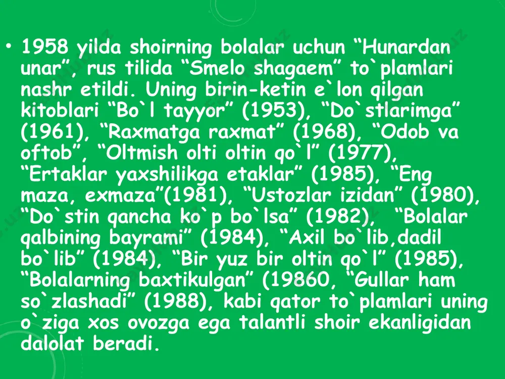 po‘lat mo‘min hayoti va ijodi tahlili - Page 5